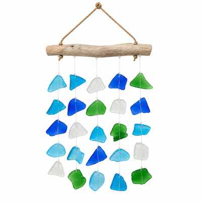 5 String Stained Glass Wooden Hanging